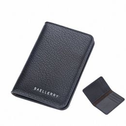 slim Folding Wallet Men Soft Leather Card Wallet Mini Credit Card Holders Wallet Thin Card Purse Small Bags for Women Men L1RL#