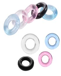 Silicone Penis Rings Crystal Ejaculation Delay Cockring Cheap Cock Erection Ring Stretcher Erotic Adult Sex Toys for Men Male FEU08480047