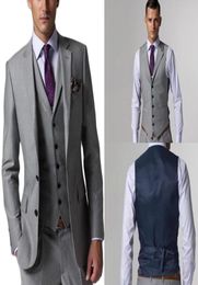 Custom Made Wedding Tuxedos Light Grey Groomsmen Side Vent Man Suit Suits For Men Traje de hombre 3 Buy Again My Orders JacketPa4483923