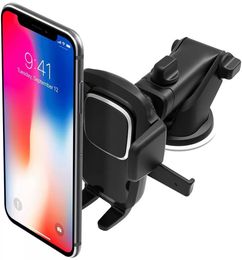 Easy One Touch 4 Dash Windshield Universal Car Mount Phone Holder Desk Stand for iPhone Samsung Moto Huawei Nokia LG Smartph1593841