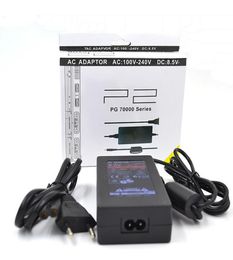 EU US Plug AC Adapter Charger Cord Cable Power Supply for PS2 Slim 70000 Series with Retail Box6937577
