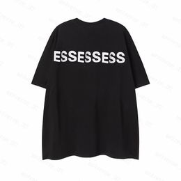 T-shirt Essentialsshirt Mens T Shirts Thick Cotton Version Summer Women Designers Tshirt Fashion Tops Man Casual Letter Polos Clothing Clothes Tees 2024 ZX8