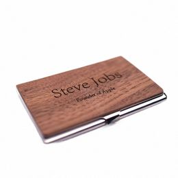 new Wood Functi 24 Bits Card Case Busin Card Holder Men Women Credit Passport Card Bag ID Passport Wallet CB001 j0ww#