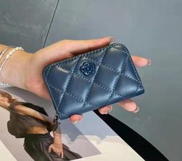 Genuine sheep leather women designer card holders lady fashion casual coin zero card wallets female purses no2066154433