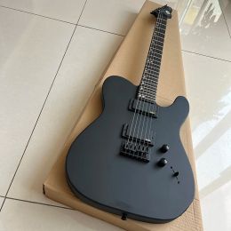 Pegs Classic Electric Guitar, Matte Black, Quality Black Accessories, Professional Level, Good Timbre, Free Delivery to Home.