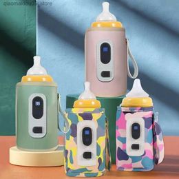 Bottle Warmers Sterilizers# USB baby bottle heat bag universal digital display care heater portable Q2404173