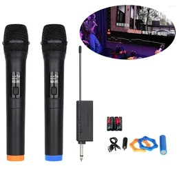 Microphones Portable Wireless Microphone With Rechargeable Receiver Professional Karaoke Multipurpose Remote Reception