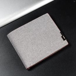 Wallets Minimalist Denim Wallet Fashionable Youth Horizontal With Large Capacity And Multiple Card Slots For Men Purse