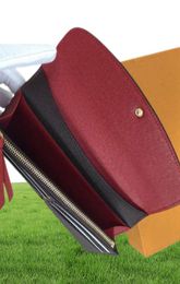 Designer-2018 Wholesale red s lady long wallet multicolor coin purse Card holder original box women classic zipper pocket1130384