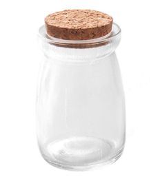 Whole 1pc Lovely Cylinder Small Bottle Tiny Clear Empty Wishing Glass Message Vial With Cork Stopper Mini Containers 57 57 2474241