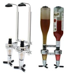 Promotion Inversion 2Station Liquor Dispenser Bar Butler Wine Dispenser Alcohol Bottle Drinking Pourer Bar accessori7433894