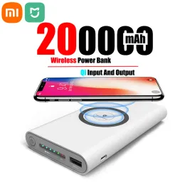 Products Xiaomi Mijia 200000mAh Power Bank Wireless Fast Charging Powerbank Portable Charger TypeC External Battery For IPhone Samsung