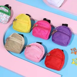 Keychains 1PC Mini Backpack Keychain Cute Zipper Schoolbag Keyring For Girls Coin Purse Pendant Fashion Doll Bag Accessorie Children Gifts