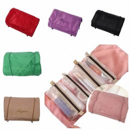 4 in 1 Detachable Makeup Bag Multi Functial Portable Folding Travel Women's Storage Bags Large Capacity Storage W Bag I8u4#