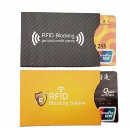 10pcs Aluminum Foil RFID Blocking Card Sleeve Anti Scan Card Holder NFC Shielding Credit Bank Card Protector Anti Theft Wallet g5Ii#