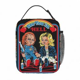 childs Horror Halen Accories Insulated Lunch Bags For Travel Bride Of Chucky Food Box Portable Cooler Thermal Lunch Box Q33y#