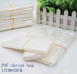 1728cmPOF Shrink Wrap Bags white POF Film Wrap Cosmetics Packaging Bag Open Top Plastic Heat Seal Shrink Storage Bag Spot 100 pa7613891