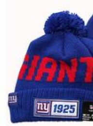whole Fashion Giants Beanie 100th Season Sideline Cold Weather Graphite Sport Knit Hat All Teams winter Wool Cap outlet2230027