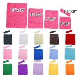 15 off 2016 fashion baby Stretch Crochet Tube Top Waistband 6quot 9quot 10quot 12inch Baby Elastic Tutu Top Headbands girl6814982