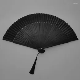 Decorative Figurines Portable Chinese Hand Folding Fan Large Foldable Personalised Hanfu Festival Ventilador Grande Bamboo Decoration