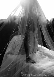 new Arrive One Layer Pearls Wedding Veil with Comb Romantic Floral Bridal Veil Wedding Accories o5mX#