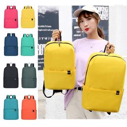 Backpack 10/20L Casual For Women Men Large Capacity Teenage Student Rucksack Travel School Laptop Bag Waterproof Zipper