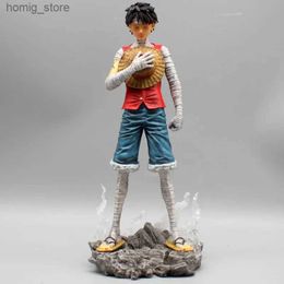 Action Toy Figures Figura de Anime de una pieza Luffy Monkey D. Luffy bands Silence figuras de accin modelo de coleccin Juguetes Decoracin mu Y240415