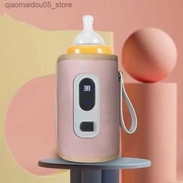 Bottle Warmers Sterilizers# USB milk heater cart insulated bag baby care bottle heater safety childrens products baby outdoor travel accessories Q240416