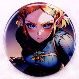 58MM popular game tinplate brooch Cute Anime Movies Games Hard Enamel Pins Collect Cartoon Brooch Backpack Hat Bag Collar Lapel Badges