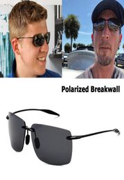 Sports Rimless Frame BreakWall Style Sunglasses Vintage Polarised Brand Design Sun Glasses Oculos De Sol Masculino5799956