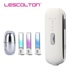 Lescolton IPL Hair Remover Sapphire ICE Cooling Epilator Permanent Hair Removal Bikini Trimmer Women Men Face Body Home Use 240409