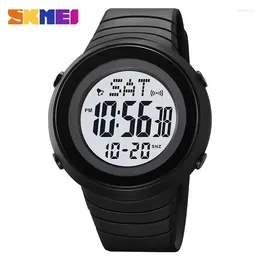 Wristwatches SKMEI Mens Fashion 50M Waterproof Back Light Stopwatch Digital Wristwatch Alarm Clock Multifunctional Countdown Sport Watches