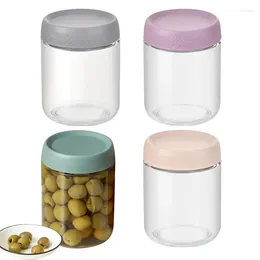 Storage Bottles Glass Food Containers Mason Jars With Wide Mouth Good Sealing Safe Food-Grade & Canisters