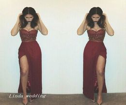 Maroon Burgundy Red Prom Dress Sexy Sweetheart Long Special Occasion Dress Formal Evening Party Dress Plus Size vestido de festa l8674459