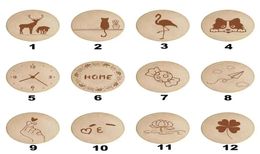 Blank DIY Wooden Round Shape Beer Bottle Opener Coaster Fridge Magnet Decoration Magnetic Refrigerator Magnets 12 Stylesa126823895