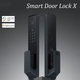 Products Mijia 3D Face Recognition Smart Door Lock X Bluetooth Unlock With Camera Fingerprint IC Card Password Work With Mijia App