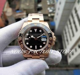 Basel world Watch Super BPF Factory Model 2813 Automatic Movement Cerachrom Black Brown bezel 40mm Rose Gold Men Watches Luminous 6349908