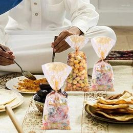 Gift Wrap Eid Treat Bags Muslim Party Supplies Packets Favours Candy Tote 100pcs Classic Cellophane Sacks Festival Goodies