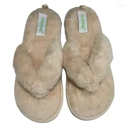 Slippers Flat-bottomed Of Flip-flops Women Go Out In Autumn And Winter Soft-bottomed Comfortable Household Cotton Tows