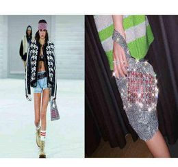 Shopping Bag Thank You Sequin Bag Women Small Crystal Bling Fashion Lady Bucket Handbag Vest Girl Glitter Wallet Brand 2207234948865