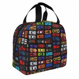 cars And Cstructi Truck Insulated Lunch Bag Thermal Bag Reusable Large Tote Lunch Box Food Bag Work Picnic 91lY#