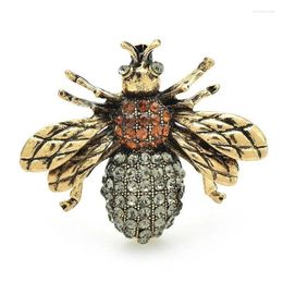 Brooches Fashion Vintage Bee For Women Rhinestone Cute Insects Party Casual Brooch Pins Gifts