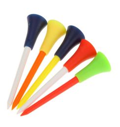 50 Pcsset Multi Colour Plastic Golf Tees 83mm Durable Rubber Cushion Top Golf Tee Golf Accessories7594707