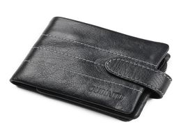 Code 1217 Fashion Men Wallets Genuine Leather Designer Man Wallet Short Purse With Coin Pocket Card Holders High Quality7730006