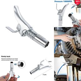 2024 Grease Gun Coupler Mini Manual Grease Pump Head High-Pressure Locking Clamp Type Syringe Lubrication Nozzle Oil Filling Tool