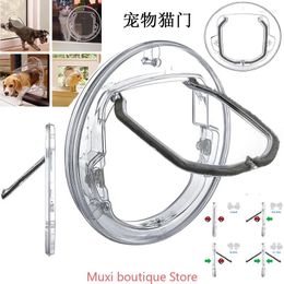 Cat Carriers Muxi Two-way Transparent Original Door Hole Dog Controllable Access Direction Pet Free For