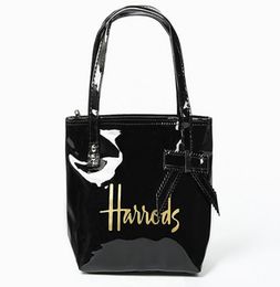 Fashion PVC Casua Belt Knot Shopping Bag Fashion Handbag Harrods Top Handles Tote Bag For Women5730326