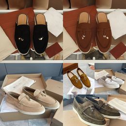 2024 Loro Piano Designer Shoes Casual shoes Dress Shoes man tasman Flat Heel classic loafers low top Luxury suede Designers moccasin slip on career Casual shoe