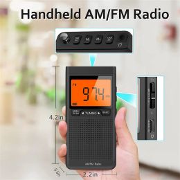 Radio Profession DSP Chip Mini Radio Outdoor Sport Pocket Am Fm Portable LED Digital Alarm Clock Walkman Radio For Elderly Gift