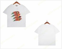 2022 shirts men tshirts designer clothes t shirt rainbow halfportrait print graphic tee washed distressed tshirt high street gra9099730